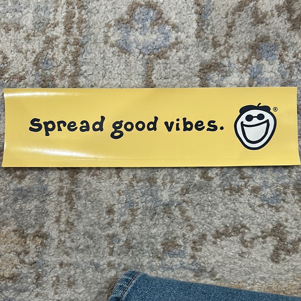 NWT Life Is Good “Spread Good Vibes” Sticker